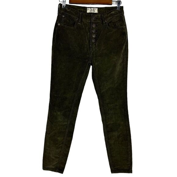 We the Free from Free People Skinny Corduroy size 26 Button Front - Picture 1 of 12